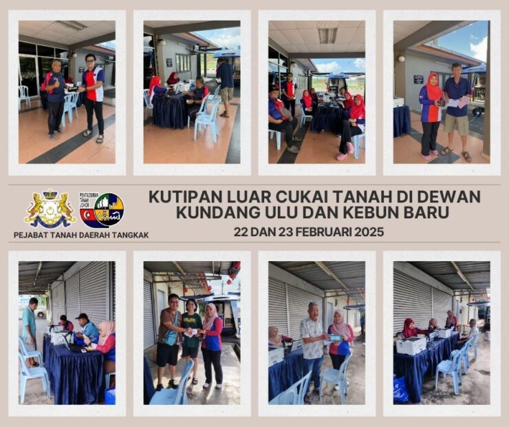 KUTIPAN LUAR BAYARAN CUKAI TANAH DI DEWAN KUNDANG ULU DAN KEBUN BARU BAGI TAHUN 2025
