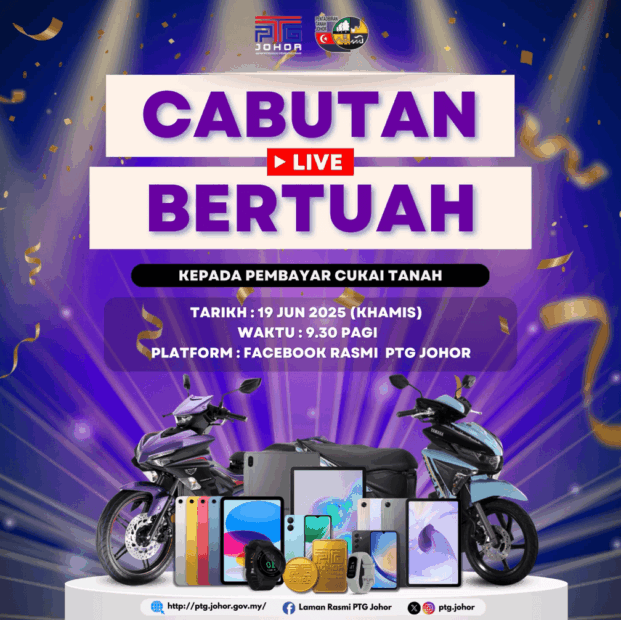 CABUTAN BERTUAH PTG JOHOR – REZEKI MENANTI ANDA!