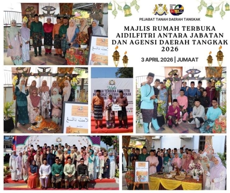 MAJLIS RUMAH TERBUKA AIDILFITRI ANTARA JABATAN DAN AGENSI DAERAH TANGKAK