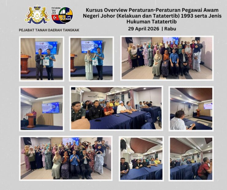 KURSUS TATATERTIB PEJABAT TANAH DAERAH TANGKAK 2026